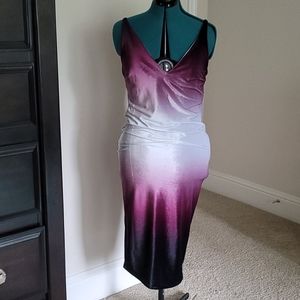 Body conscious, knee length, spaghetti strap dress